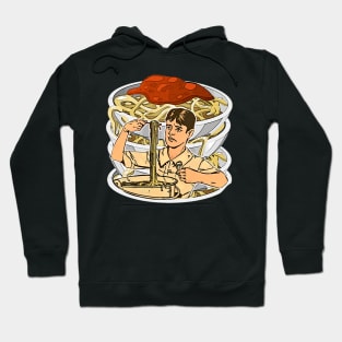 Pasta on the plate: yummy spaghetti Hoodie